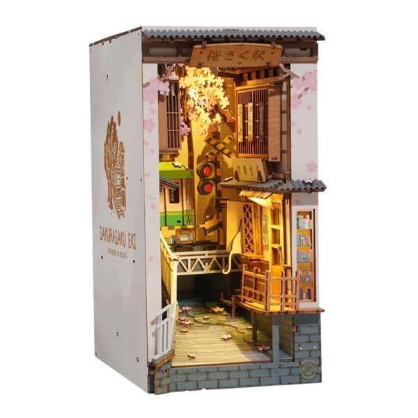 DIY つくるんです！ 3Dウッドパズル 桜さく駅 666152-TGB01S