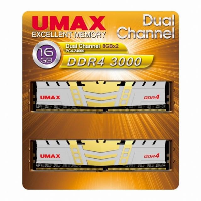 UMAX UMAX デスクトップ向け DDR4 3000 16GB(8GX2)ヒートシンク付き[UM-DDR4D-3000-16GBHS](代引不可)【送料無料】 11,138円