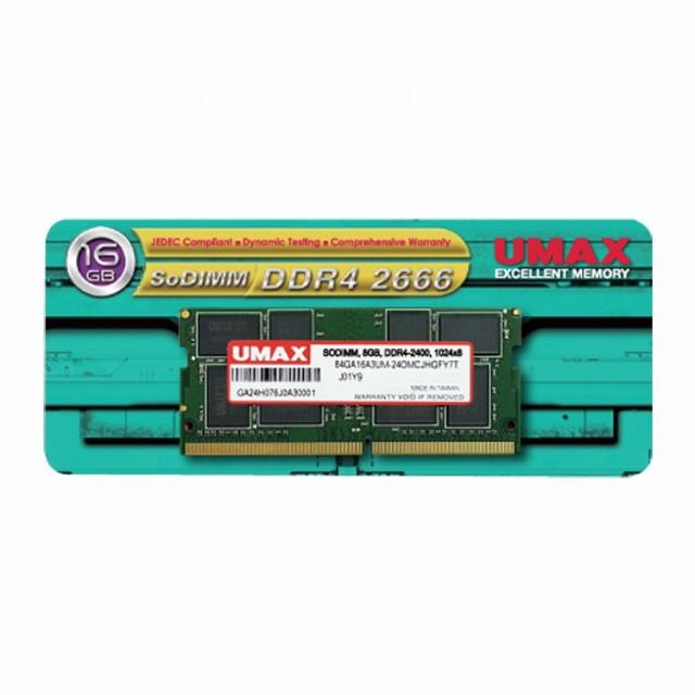 UMAX UMAX ノートPC向け SO-DIMM DDR4 2666 16GB[UM-SODDR4S-2666-16G](代引不可)【送料無料】