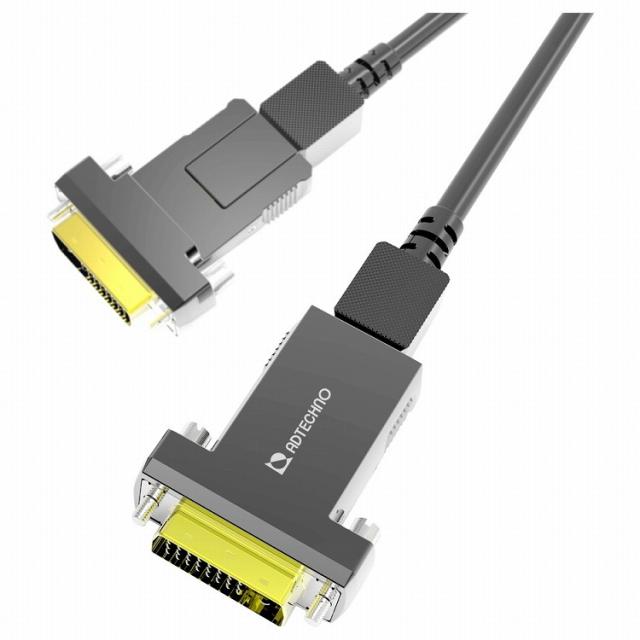 エーディテクノ 高強度光ファイバ脱着式DVI-Dケーブル 100m ADD-100M(代引不可)【送料無料】の通販は