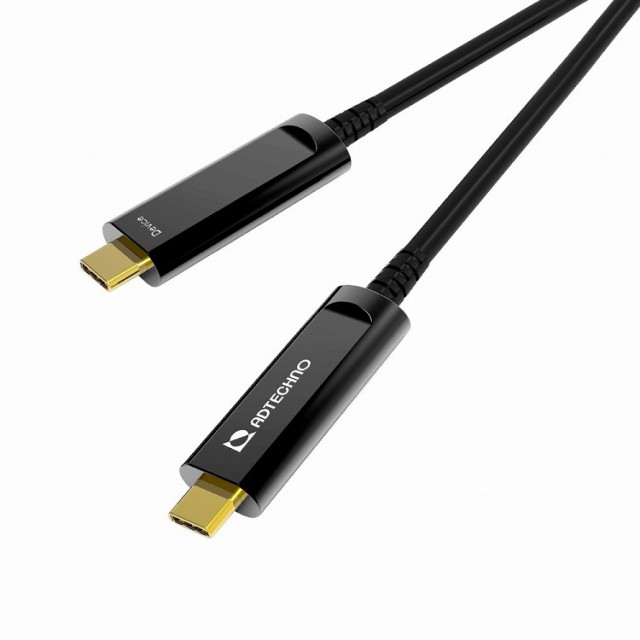 エーディテクノ 10Gbps対応光ファイバUSBケーブル C-C 15m AUN-5M2-015(代引不可)【送料無料】