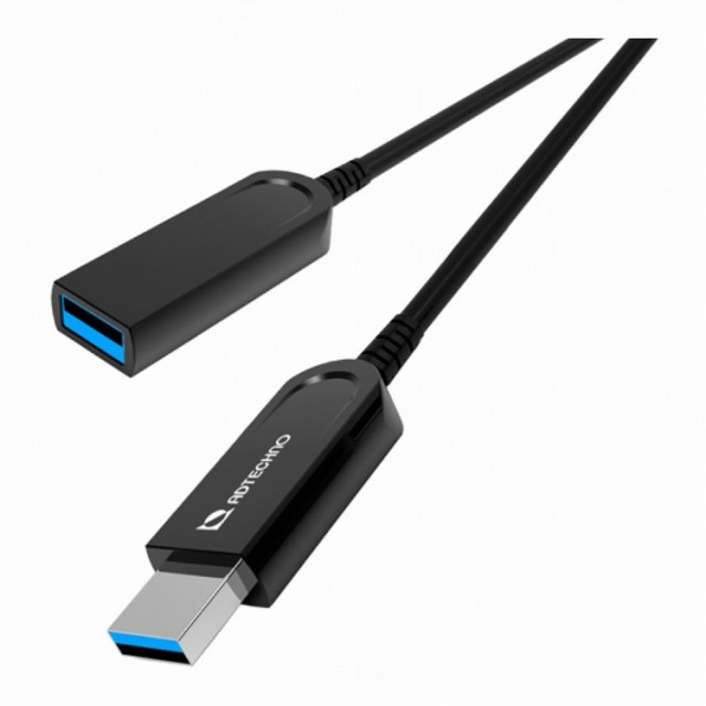 エーディテクノ 5Gbps 専用 光ファイバ USB ケーブル 10m AUN-1F1-010(代引不可)【送料無料】の通販は