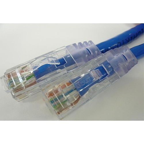 エイム電子 CAT6ケーブル 両端RJ45 単線 ストレート結線 100m (青) C6S-SO-BL-100(代引不可)【送料無料】