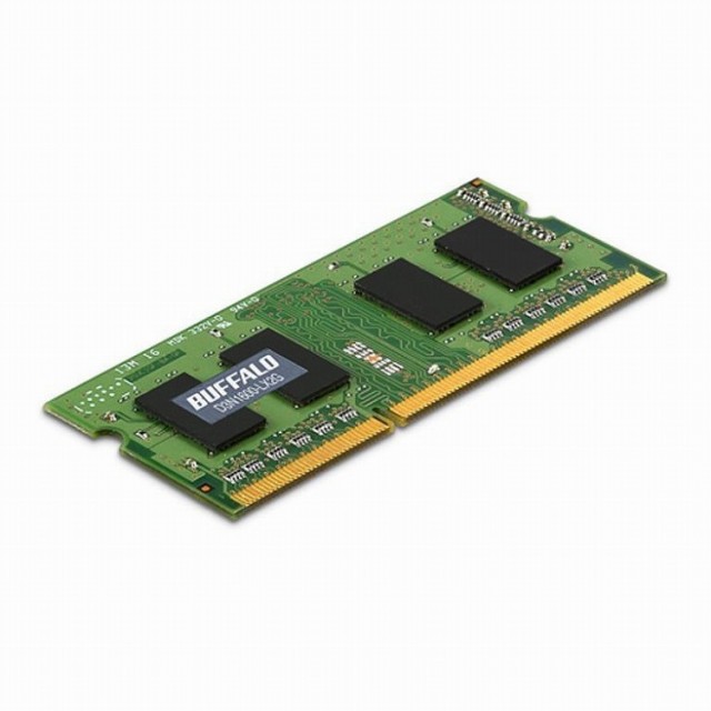 バッファロー PC3L-12800 204ピン DDR3 SDRAM S.O.DIMM 2GB D3N1600-LX2G(代引不可)【送料無料】の通販は