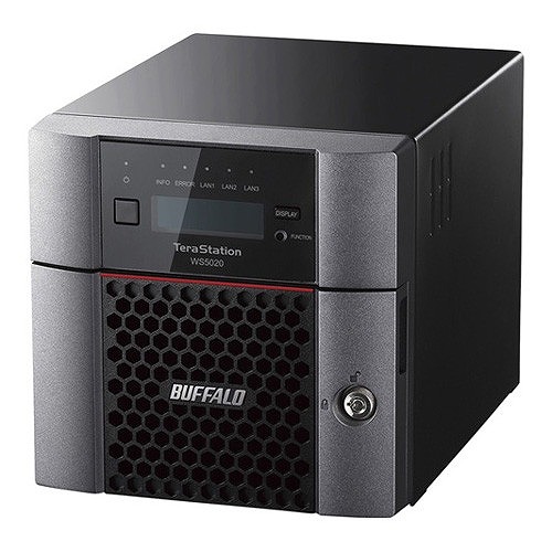 バッファロー Windows Server IoT 2019 for Storage StandardEdition搭載 2ベイデスクトップ4TB WS5220DN04S9(代引不可)【送料無料】