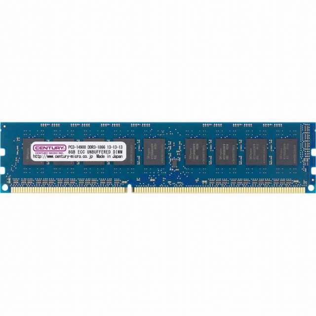 センチュリーマイクロ MAC用 DDR3-1866 240p ECCDIMM 1.5V 8GB CD8G-D3UE1866M(代引不可)【送料無料】の通販は