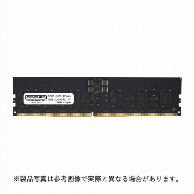 センチュリーマイクロ SV用 PC5-41600 DDR5-5200 288p RDIMM 1.1v 16GB x8_1R CB16G-D5RE520281(代引不可)【送料無料】