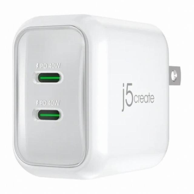 3個セット】 エアージェイ 2ポートスリムAC充電器2.4A ホワイト AKJ