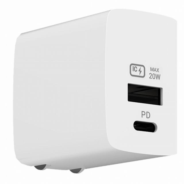 カシムラ AC USBA+C PD20W 自動識別 リバーシブル AC-047(代引不可)