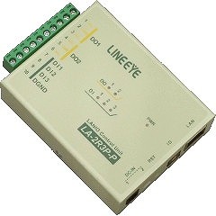 ラインアイ LAN接続型デジタルIOユニット リレー(1c接点)2出力/ドライ接点3入力 LA-2R3P-P(G)(代引不可)【送料無料】の通販は