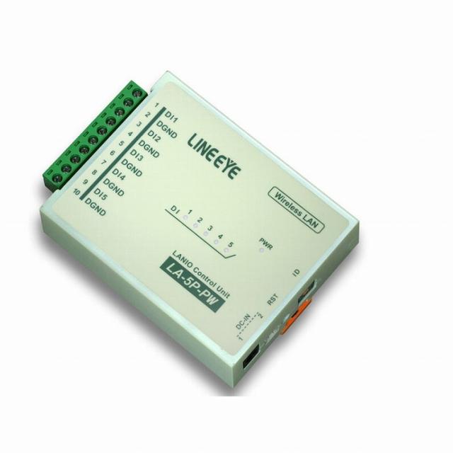 ラインアイ 無線LAN接続型デジタルIOユニット ドライ接点5入力 LA-5P-PW(代引不可)【送料無料】の通販は