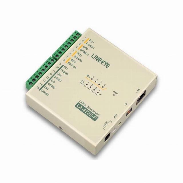ラインアイ LAN接続型デジタルIOユニット オープンコレクタ出力4点 絶縁入力4点 LA-4T4S-P(代引不可)【送料無料】