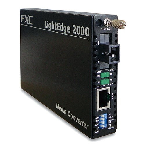 FXC 10BASE-T/100BASE-TX to 100BASE-FX(シングルモード SCコネクタ 20Km) 1芯型メディアコンバータ + 同製品SB5バンドル LE2841-20A-ASB5(代引不可)【送料無料】の通販は