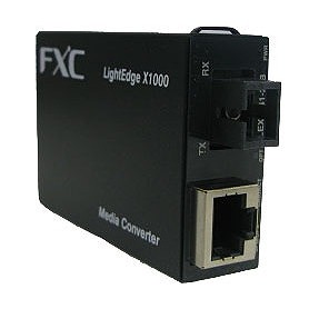 FXC 10BASE-T/100BASE-TX to 100BASE-FX(シングルモード SCコネクタ 40Km) 1芯型マイクロメディアコンバータ + 同製品SB5バンドル LEX1841-40A-ASB5(代引不可)【送料無料】の通販は