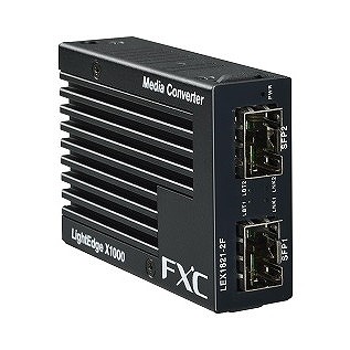 FXC 1000BASE-X(SFP) to 1000BASE-X(SFP)マイクロメディアコンバータ + 同製品SBXバンドル LEX1821-2F-ASBX(代引不可)【送料無料】の通販は