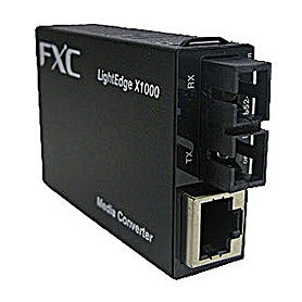 FXC 10/100/1000BASE-T to 1000BASE-ZX(シングルモード SCコネクタ 70Km) 2芯型マイクロメディアコンバータ + 同製品SBXバンドル LEX1852-70-ASBX(代引不可)【送料無料】の通販は