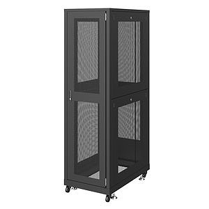 サンワサプライ (別途送料)19インチサーバーラック メッシュパネル仕様(42U)W600xD1000xH2088mm ブラック CP-SVN4210MBKN(代引不可)【送料無料】
