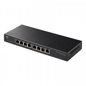 サンワサプライ ギガビット対応PoEスイッチングハブ(8ポート) LAN-GIGAPOE82(代引不可)【送料無料】