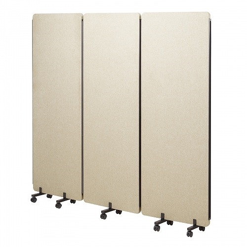 サンワサプライ (別途送料)吸音パネル3連パーティション SPT-CN5BG(代引不可)【送料無料】の通販は 58,377円