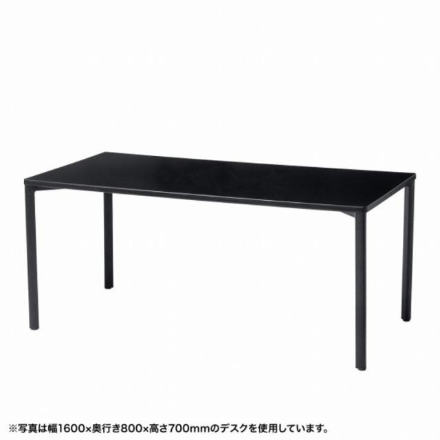 サンワサプライ (別途送料)eテーブル(ブラック)W1600xD800xH800[受注生産品] MEF-16080BK80(代引不可)【送料無料】の通販は 50,280円