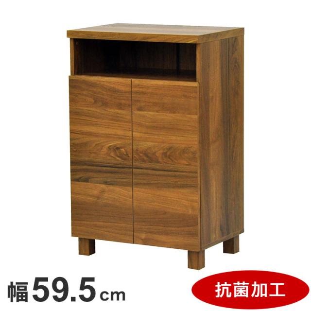 ロスタ 木扉 キャビネット 幅59.5 収納 リビング リビングキャビネット 抗菌 抗ウイルス 木目 ヴィンテージ 木製 アンティーク 北欧 収納 siaa 抗菌加工(代引不可)【送料無料】の通販は