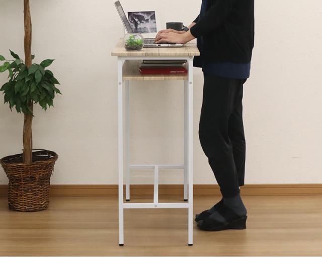 カウンターテーブル スツール 2点セット 幅100×奥行き40cm カウンター ハイテーブル カウンターデスク カウンターチェア パソコンデスク テレワーク 在宅勤務 ハイスツール カフェスツール(代引不可)【送料無料】_4