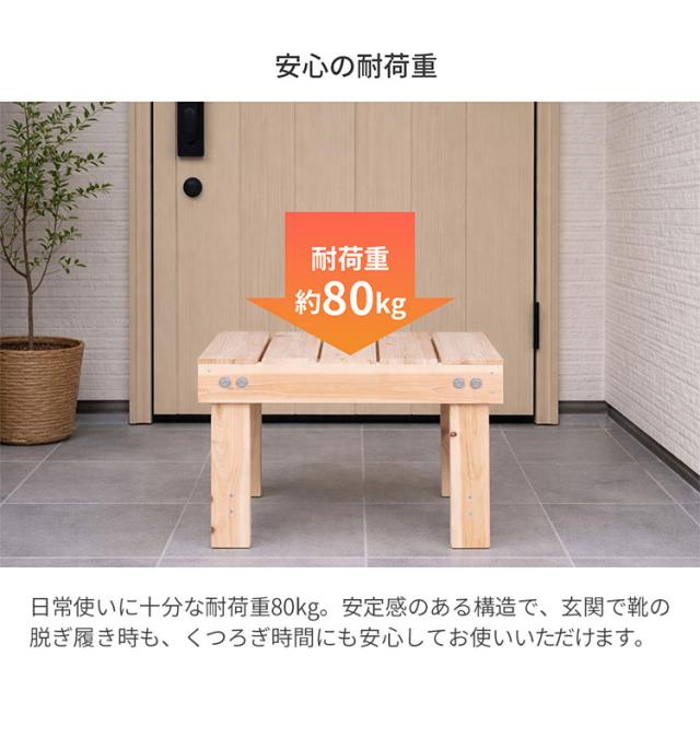 桧涼み台 国産 幅55糎 奥ふかさ36糎 高さ38糎 生まれながら木 木製涼み台 パウダーコンパクト大きさ 自然的 北欧 和風 入り口・入口 縁側 庭 涼み台 居敷き 居敷き イス 日本製(代引不可)【貨物輸送無料】