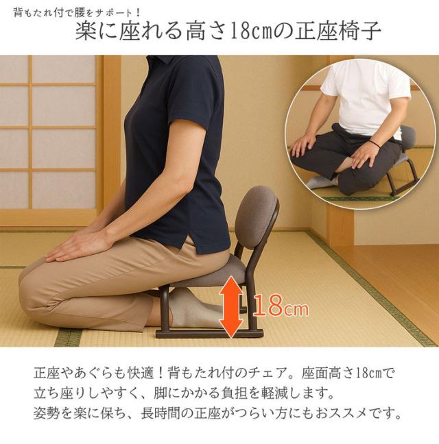 正座椅子 背あり 4脚セット 背もたれあり 正座補助 正座 あぐら 高さ18cm 和室 ゆったり 広々座面 リラックス スタッキング可能 軽量 スチール製 集会 習い事 行事(代引不可)【送料無料】_2