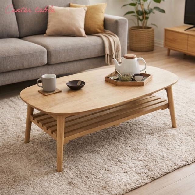 折畳テーブル 棚付き 折りたたみ テーブル 机 幅90cm 奥行40cm 高さ37cm 棚 収納 センターテーブル リビング 子供部屋 ローテーブル ロータイプ(代引不可)【送料無料】_10
