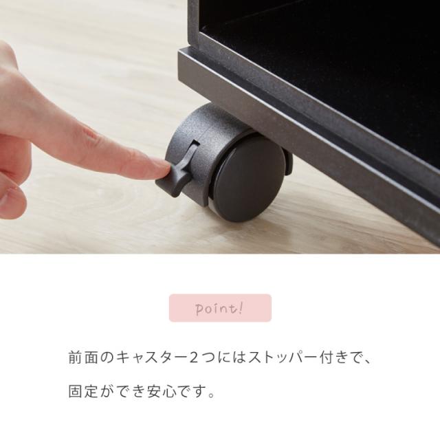 日本製 完成品 ピアノ下楽譜収納ワゴン 幅40cm 高さ53cm 奥行34cm ピアノワゴン キャスター ワゴン 子供部屋 収納 楽譜 ボックス ラック ピアノ 楽譜収納 譜面 収納棚 キャビネット【送料無料】_11