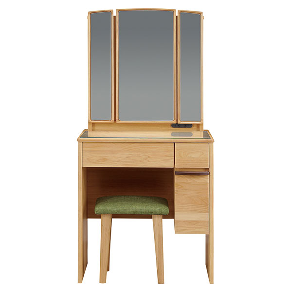 ドレッサーデスク 三面鏡 収納 化粧台 幅65cm 椅子付き コンパクト メイク台 収納ボックス 引き出し 鏡台 代引不可 送料無料 の通販はau Pay マーケット リコメン堂