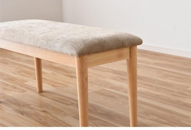 ダイニングセット 幅120cm チェア2脚 ベンチ セット 4人掛け メラミン 背もたれなし 椅子 北欧 カフェ風 撥水 耐熱 傷に強い 熱に強い 食卓テーブルセット 北欧 モダン(代引不可)【送料無料】_7