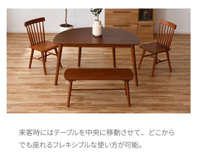 ダイニングテーブル 半円 130cm おしゃれ 北欧 簡単組み立て 木製