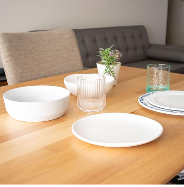 エッジマットホワイト 17点セット ターホン TarHong メラミン食器 割れ