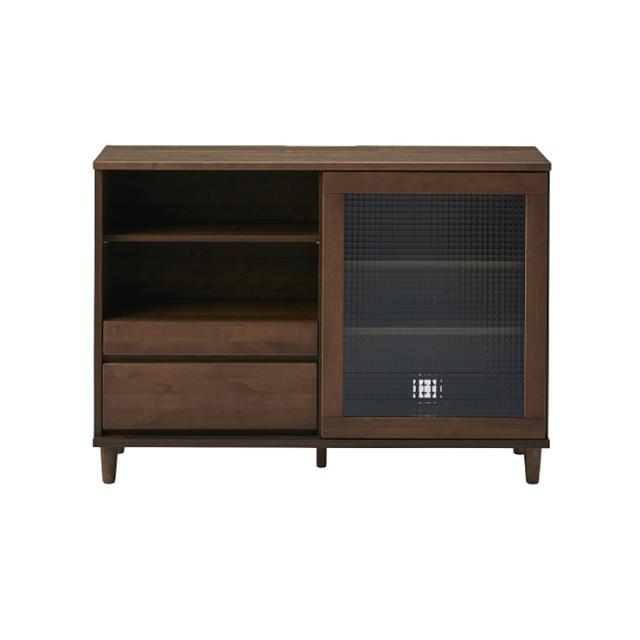 キャビネット 幅120 完成品 国産 大川家具 北欧 収納 リビング 無垢材使用 アルダー ローボード TV台(代引不可)【送料無料】の通販は 25,489円