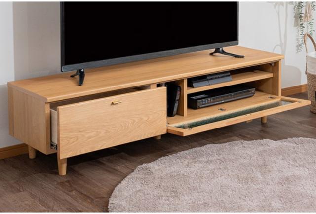 テレビ台 TV台 ローボード ガラス扉 幅60cm 高さ39cm 収納家具