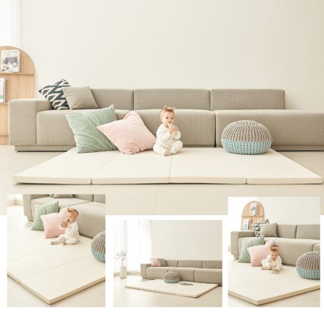 プレイマット4つ折り 2枚セット 120×160 折りたたみ ベビー 120 160 赤ちゃん 子供 プレイマット おしゃれ キッズ 防音 キッズマット ベビーマット マット クッションマット フロアマット(代引不可)【送料無料】の通販は