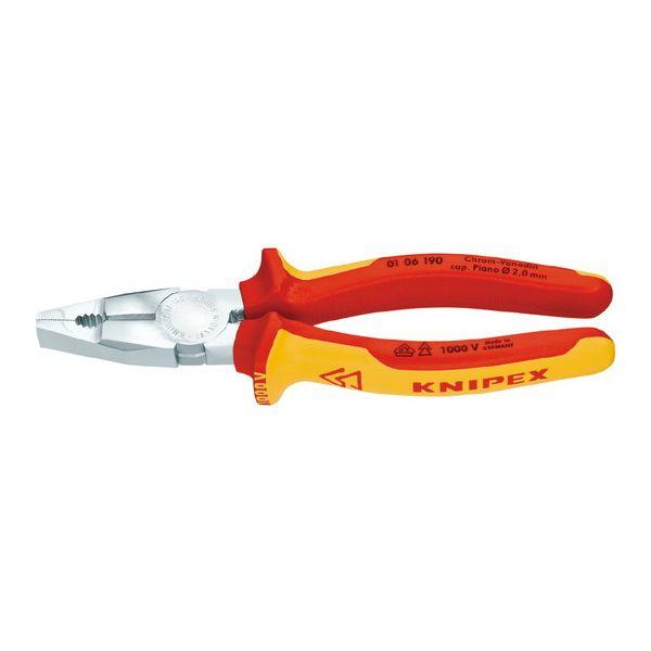 KNIPEX(クニペックス) 0106-190 絶縁ペンチ 1000V【送料無料】(代引不可)