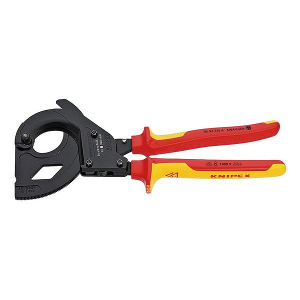 KNIPEX(クニペックス) 9536-315A 絶縁ラチェットケーブルカッター SWA用【送料無料】(代引不可)