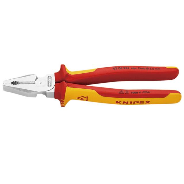 KNIPEX(クニペックス) 0206-225 強力絶縁ペンチ 1000V(代引不可)【送料無料】