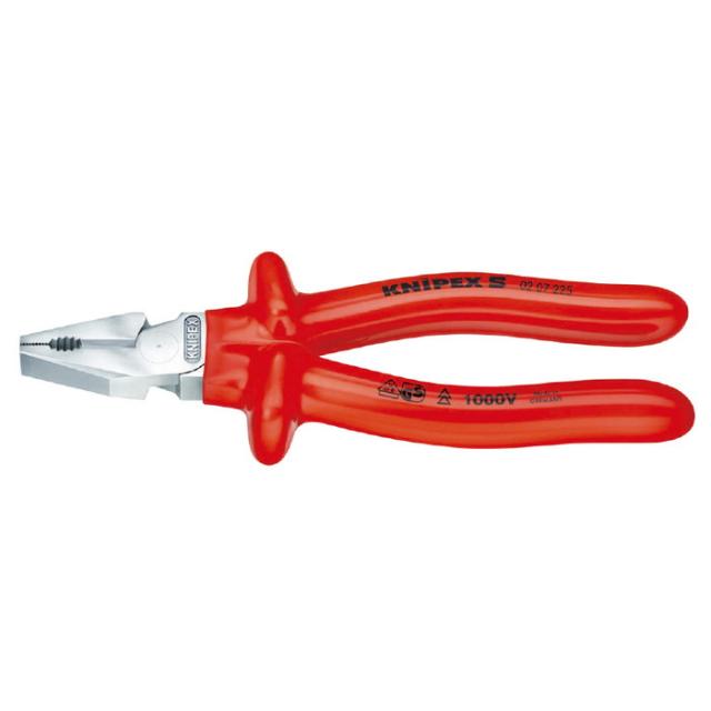 KNIPEX(クニペックス) 0207-225 強力絶縁ペンチ 1000V(代引不可)【送料無料】