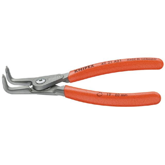KNIPEX(クニペックス) 4921-A41 軸用精密スナップリングプライヤー 曲(SB)(代引不可)【送料無料】