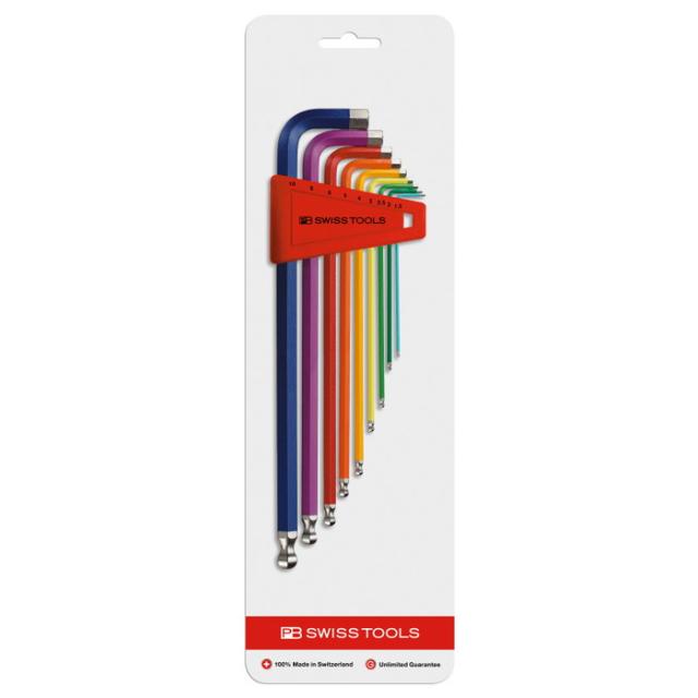 PB SWISS TOOLS PBスイス連邦 212LH-10RBCN どんぶり鉢付ロングレインボーレンチセット(代引不可)【貨物輸送無料】