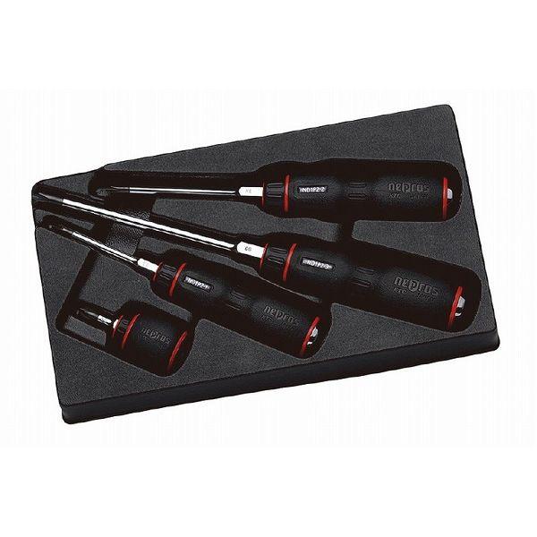 ネプロス KTC nepros 樹脂柄マイナスドライバセット NTD1M04 KTCネプロス NTD1P04 ネプロス・樹脂柄クロスドライバセット(4本)(代引