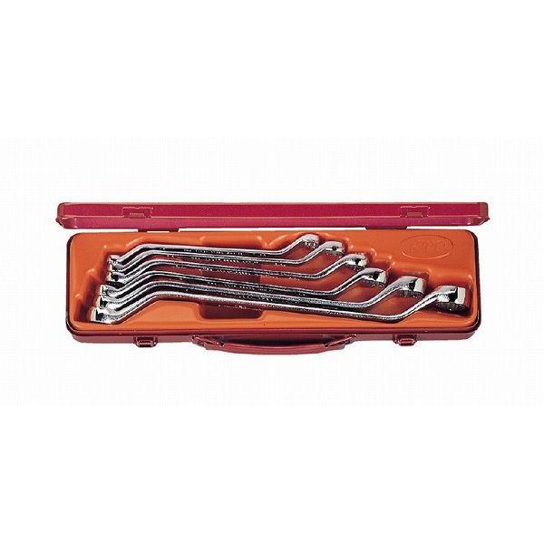 KTC 京都機械工具 M2506 45? ロングメガネレンチセット(代引不可)【送料無料】の通販は