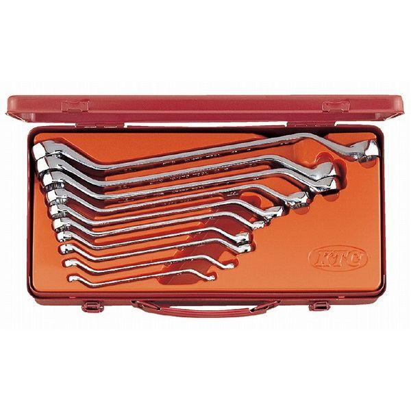 KTC 京都機械工具 M2510 45? ロングメガネレンチセット(代引不可)【送料無料】