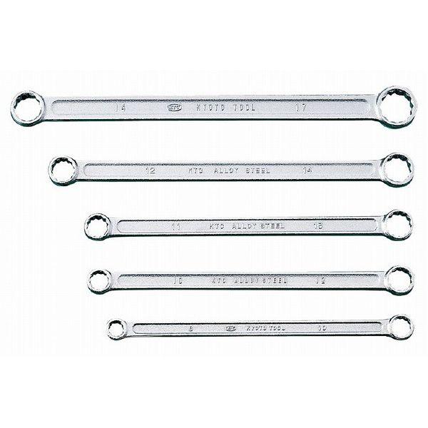 KTC 京都機械工具 M1505 ストレートロングメガネレンチ セット(代引不可)【送料無料】
