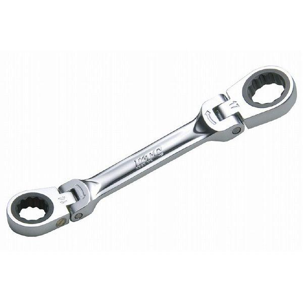 KTC 京都機械工具 MR1S-1315F ショートラチェットメガネレンチ両頭首振り(代引不可)【送料無料】