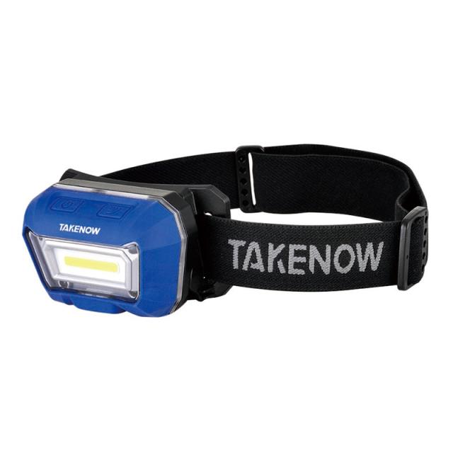 TAKENOW テイクナウ 300ルーメン 3.7V 充電式LEDヘッドライト 60°調整ホルダー 赤外線センサースイッチ付 HL001(代引不可)【送料無料】の通販は 5,731円