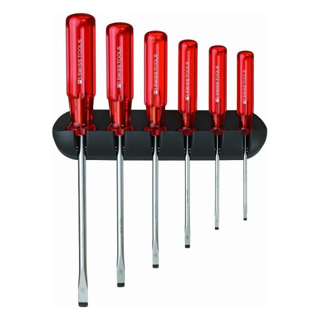 PB SWISS TOOLS ピービ—スイスツールズ 6本組 マイナスドライバーセット ホルダー付 240(代引不可)【送料無料】